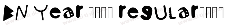 BN Year 2000 Regular字体转换